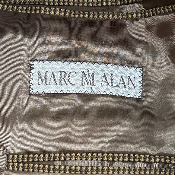 Vintage Jack Victor Brown and Black Print Wool Sport Coat